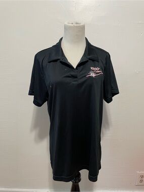 1000th TBM Commenorative Embroidered Black Polo Shirt
